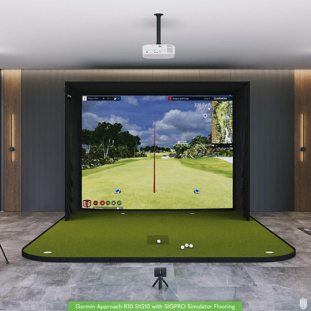 Shop Indoor Golf Garmin Approach R10 SIG10 Golf Simulator Package