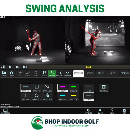 Shop Indoor Golf HD Golf Simulator Ultimate Training Package