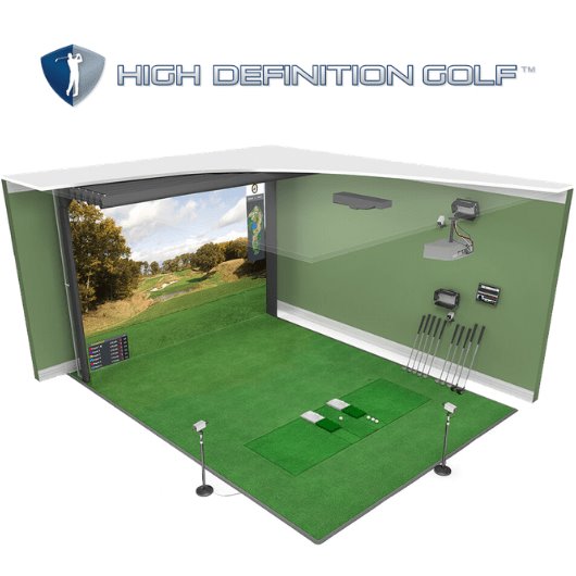 Shop Indoor Golf HD Golf Simulator Ultimate Training Package