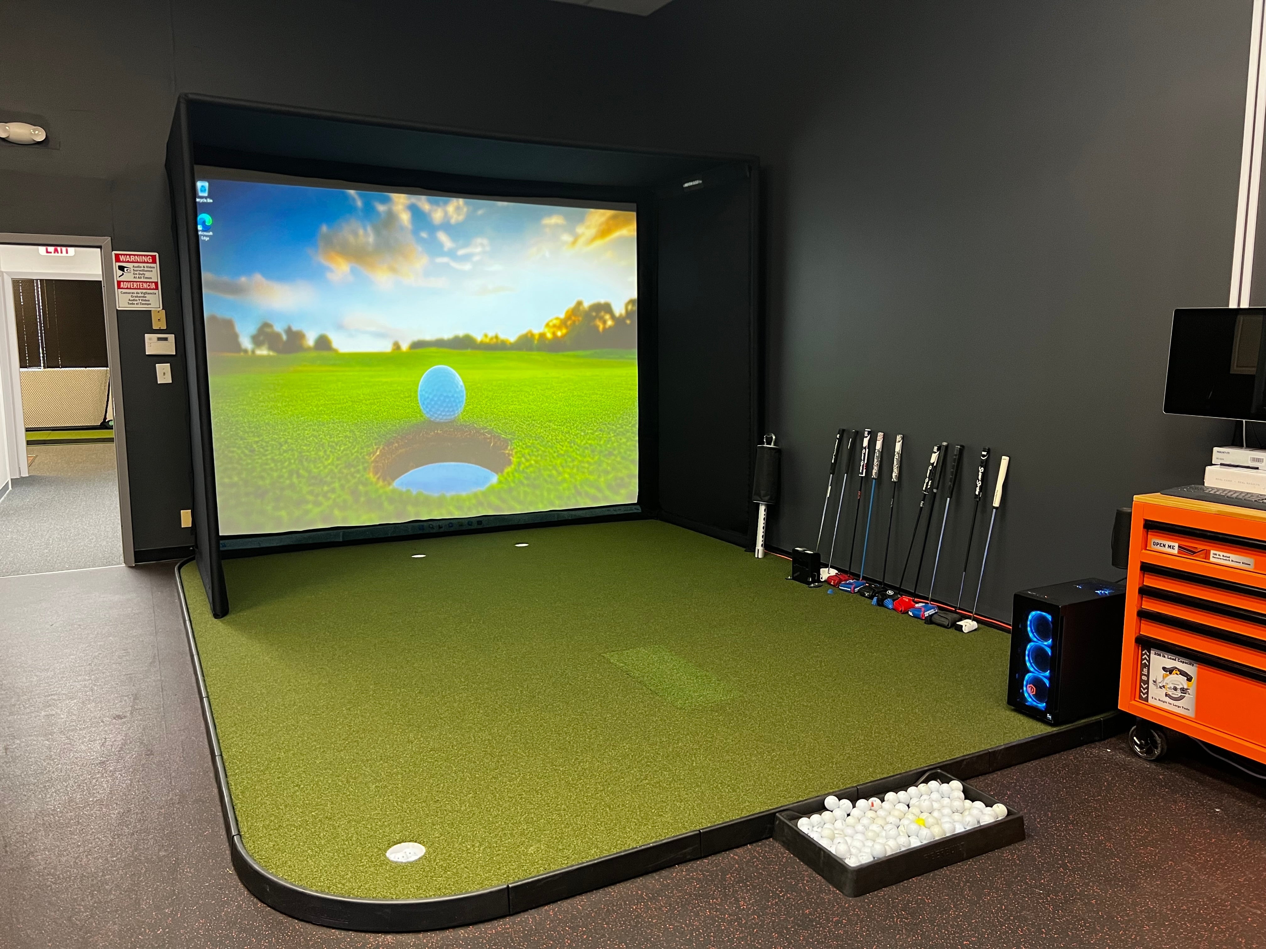 Shop Indoor Golf SIGPRO Golf Simulator Flooring