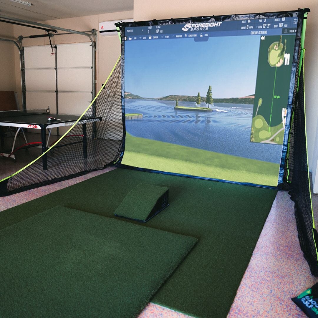 Shop Indoor Golf Bushnell Launch Pro Golf Net Practice Bundle