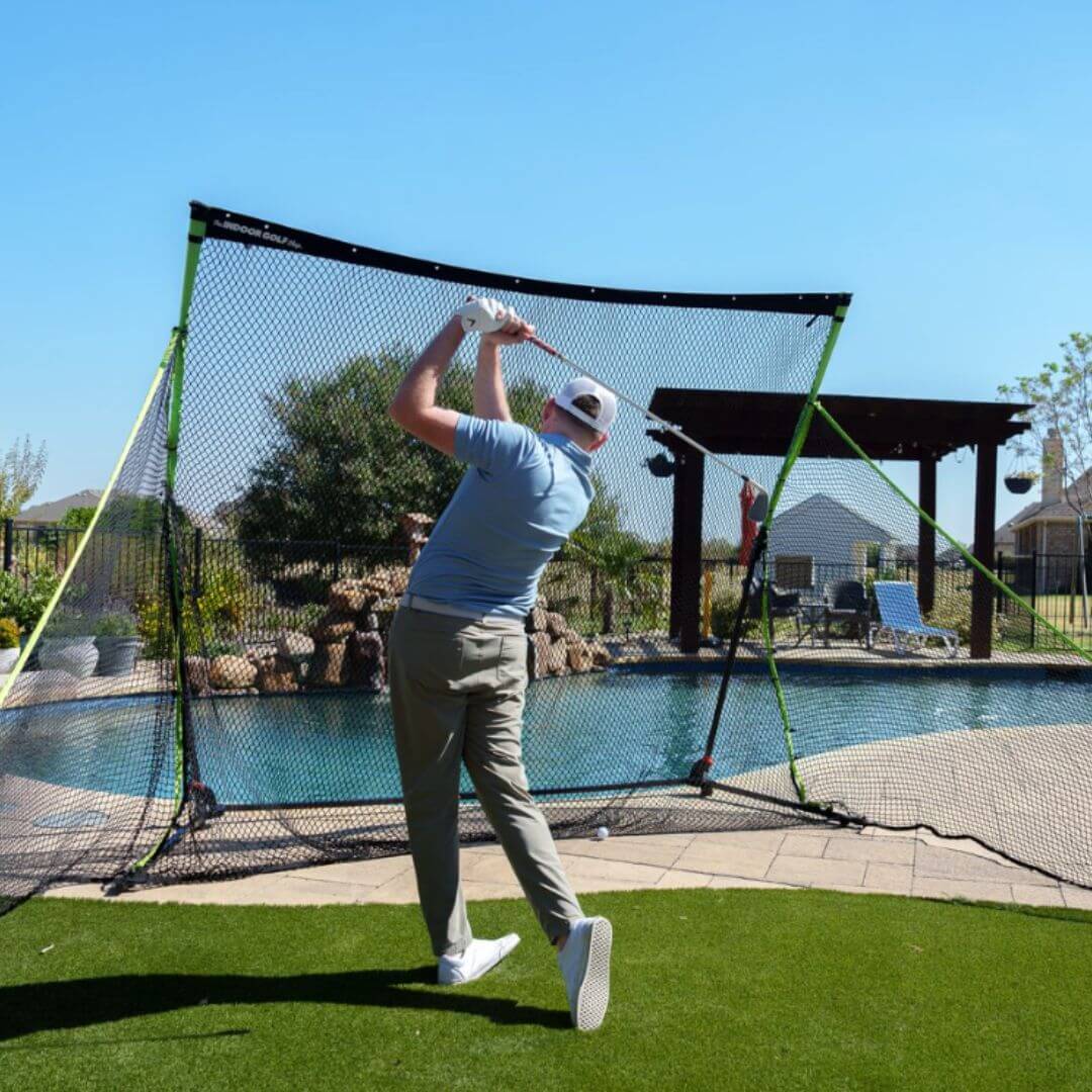Shop Indoor Golf Bushnell Launch Pro Golf Net Practice Bundle