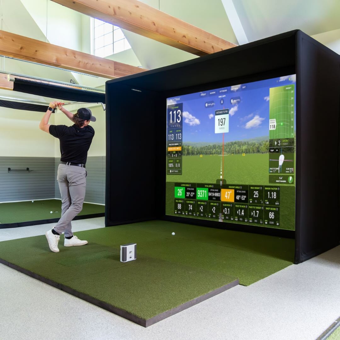 Shop Indoor Golf SkyTrak+ SIG10 Golf Simulator Package