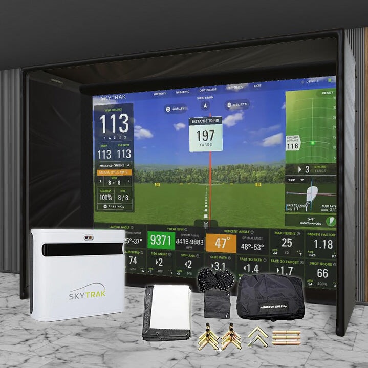 Shop Indoor Golf SkyTrak+ SIG DIY Golf Simulator Studio Package