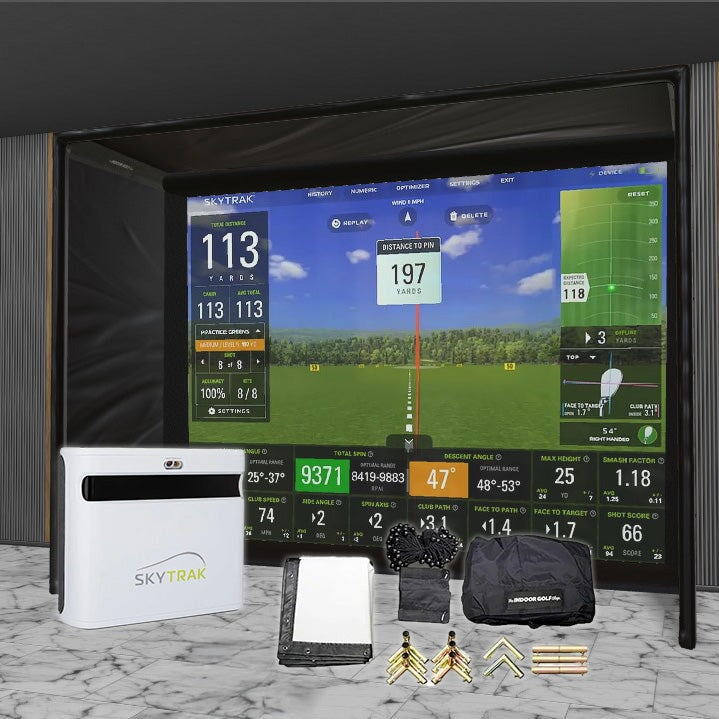 Shop Indoor Golf SkyTrak+ SIG DIY Golf Simulator Studio Package