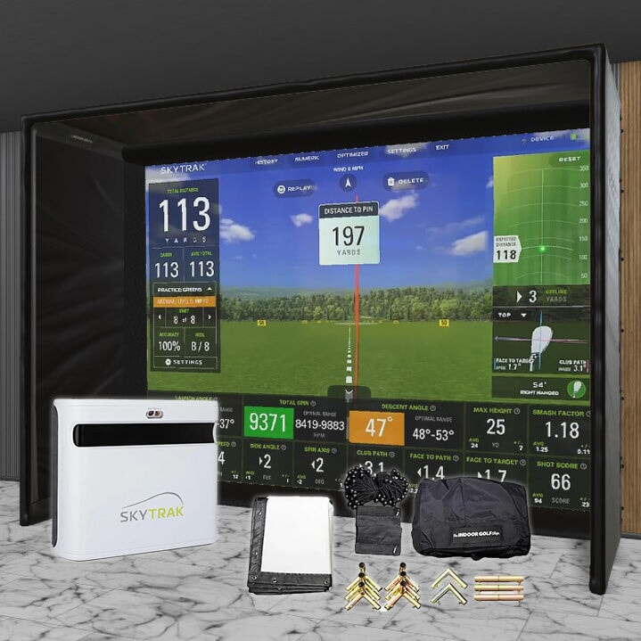 Shop Indoor Golf SkyTrak+ SIG DIY Golf Simulator Studio Package