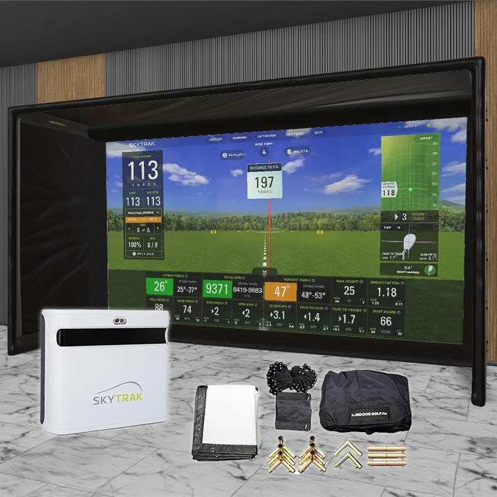 Shop Indoor Golf SkyTrak+ SIG DIY Golf Simulator Studio Package