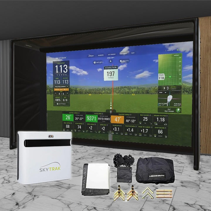 Shop Indoor Golf SkyTrak+ SIG DIY Golf Simulator Studio Package