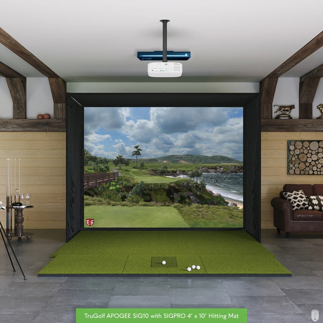 Shop Indoor Golf TruGolf APOGEE SIG10 Golf Simulator Package