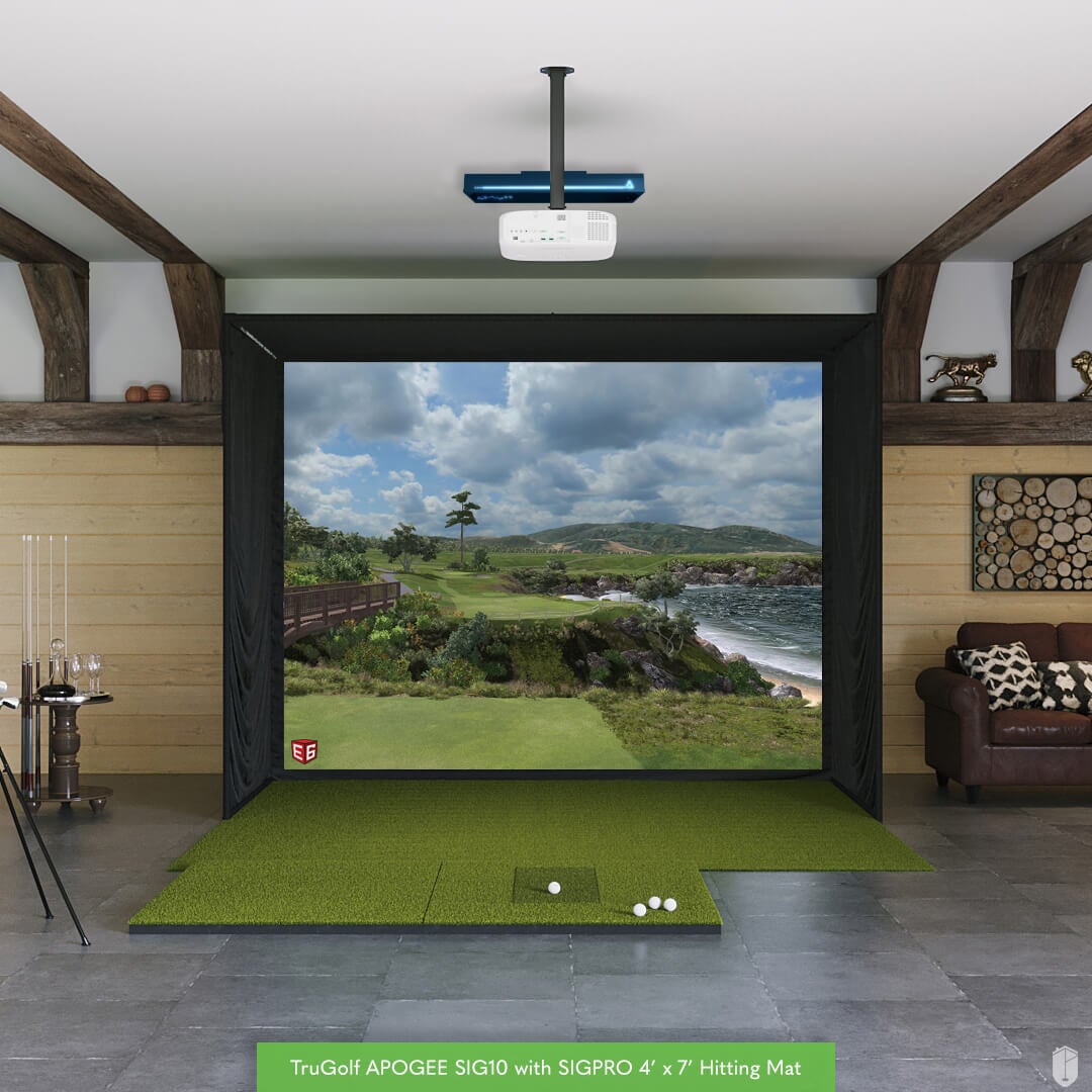 Shop Indoor Golf TruGolf APOGEE SIG10 Golf Simulator Package