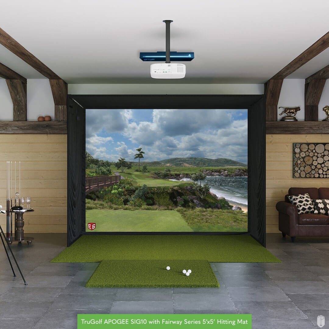 Shop Indoor Golf TruGolf APOGEE SIG10 Golf Simulator Package