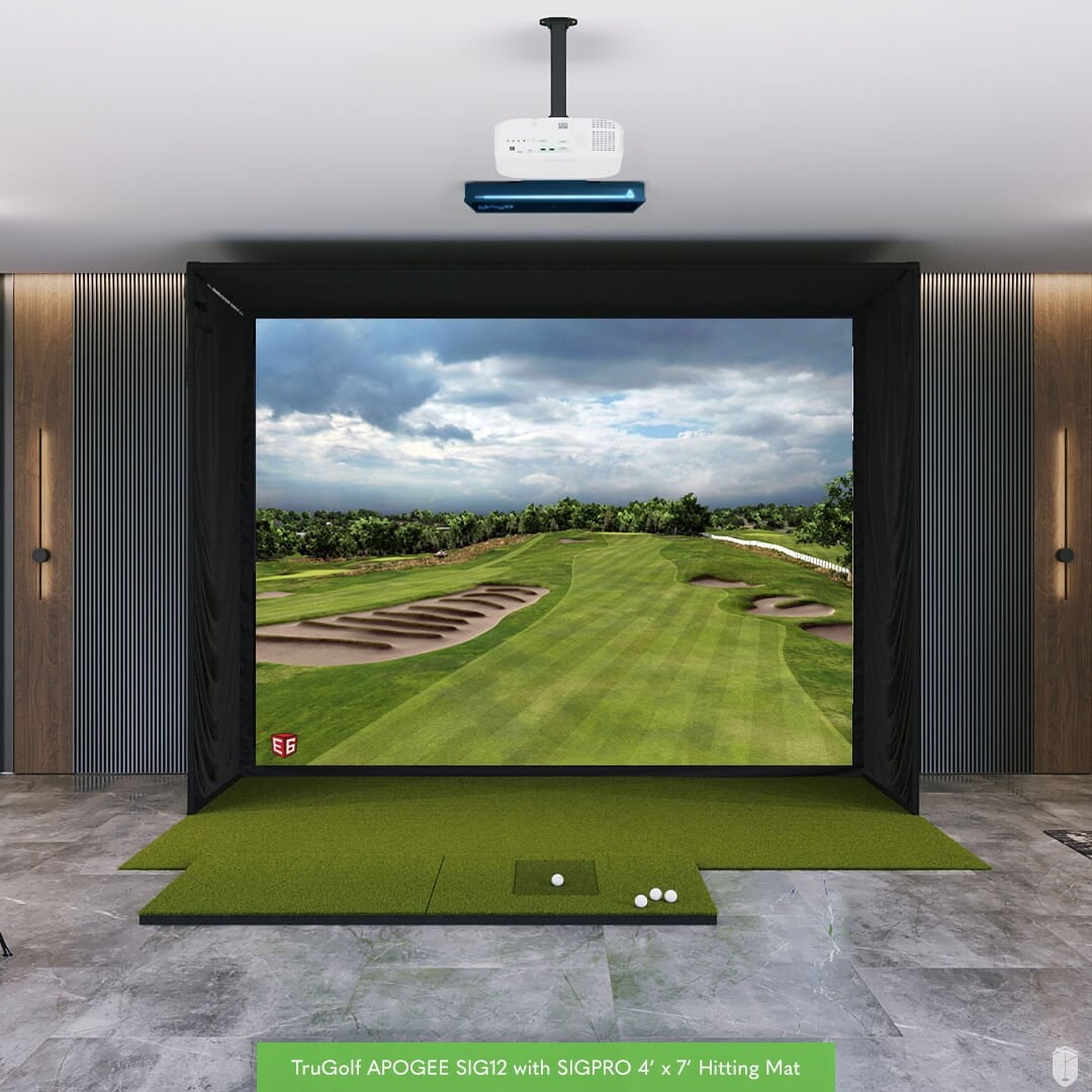 Shop Indoor Golf TruGolf APOGEE SIG12 Golf Simulator Package