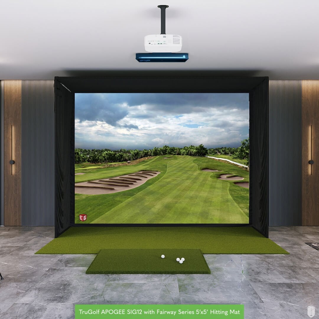 Shop Indoor Golf TruGolf APOGEE SIG12 Golf Simulator Package