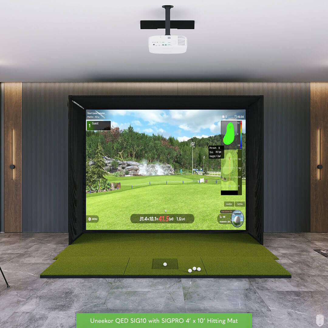 Shop Indoor Golf Uneekor QED SIG10 Golf Simulator
