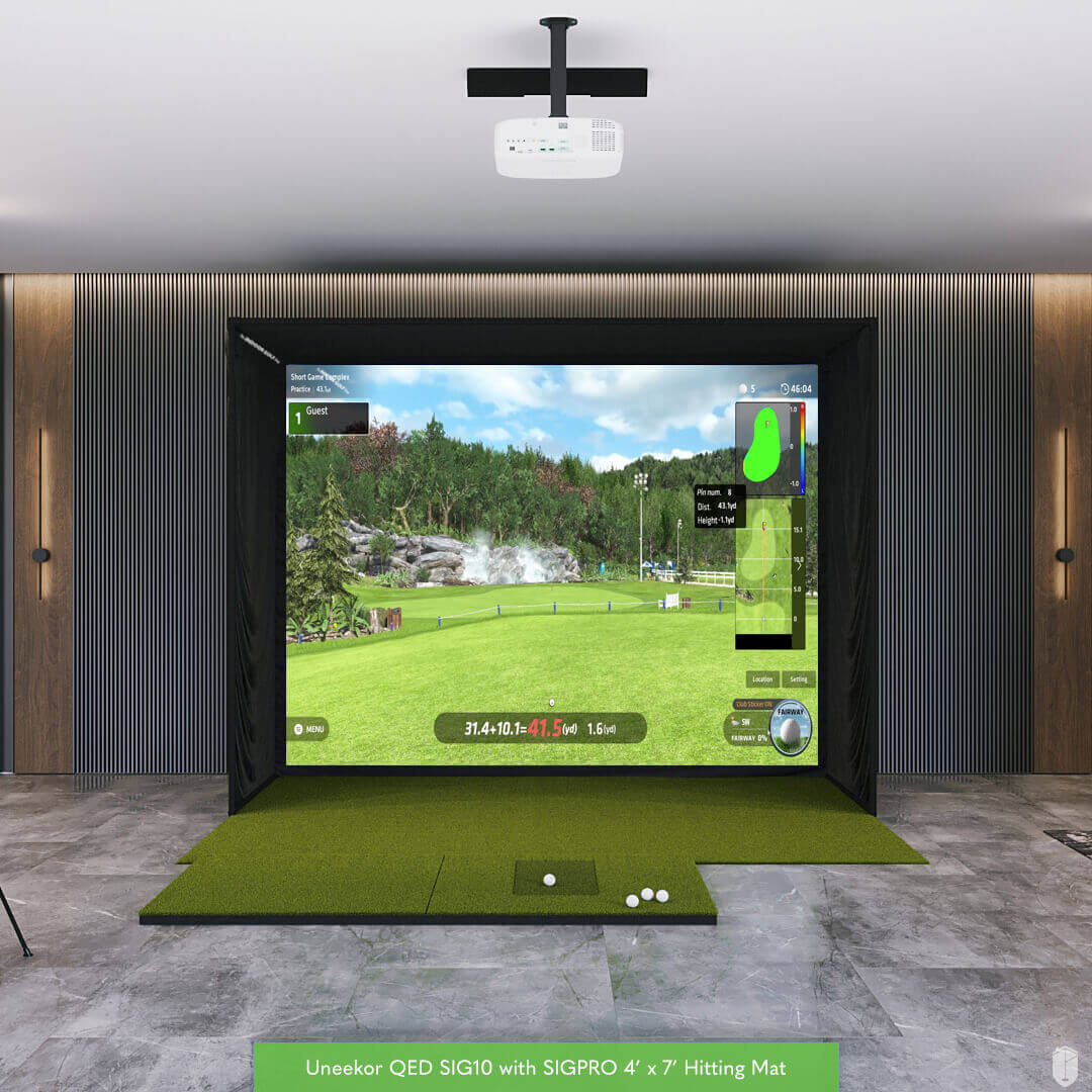 Shop Indoor Golf Uneekor QED SIG10 Golf Simulator
