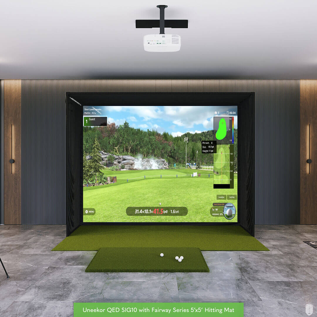 Shop Indoor Golf Uneekor QED SIG10 Golf Simulator