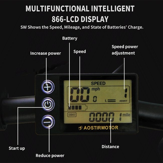 Aostirmotor A20 36V/13Ah Mini Fat Tire Folding Electric Bike, 20" (SAK79254)