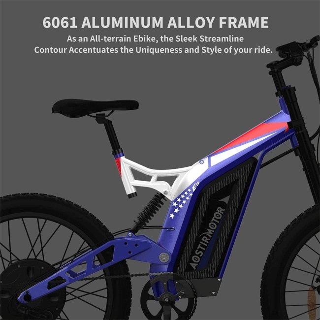 Aostirmotor S17-1500W 48V20Ah 1500W Electric Bike, 26" (SAK73969)