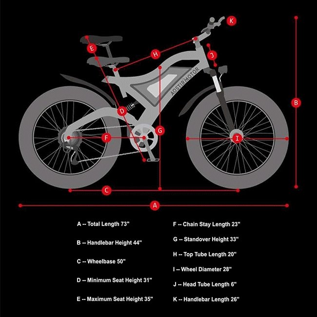 Aostirmotor S18 48V/15Ah 750W All Terrain Fat Tire Electric Mountain Bike, 26" (SAK03964)