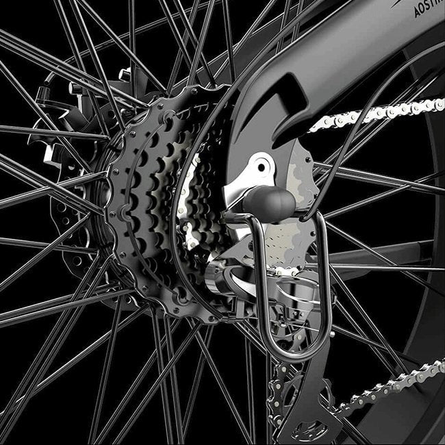 Aostirmotor S18 48V/15Ah 750W All Terrain Fat Tire Electric Mountain Bike, 26" (SAK03964)