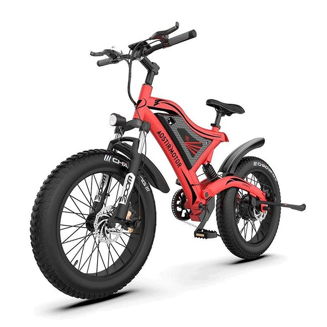 Aostirmotor S18-Mini 48V15Ah 500W Fat Tire Electric Mountain Bike, 20" (SAK01434)