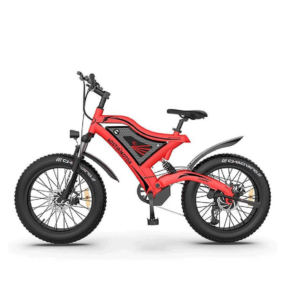 Aostirmotor S18-Mini 48V15Ah 500W Fat Tire Electric Mountain Bike, 20" (SAK01434)