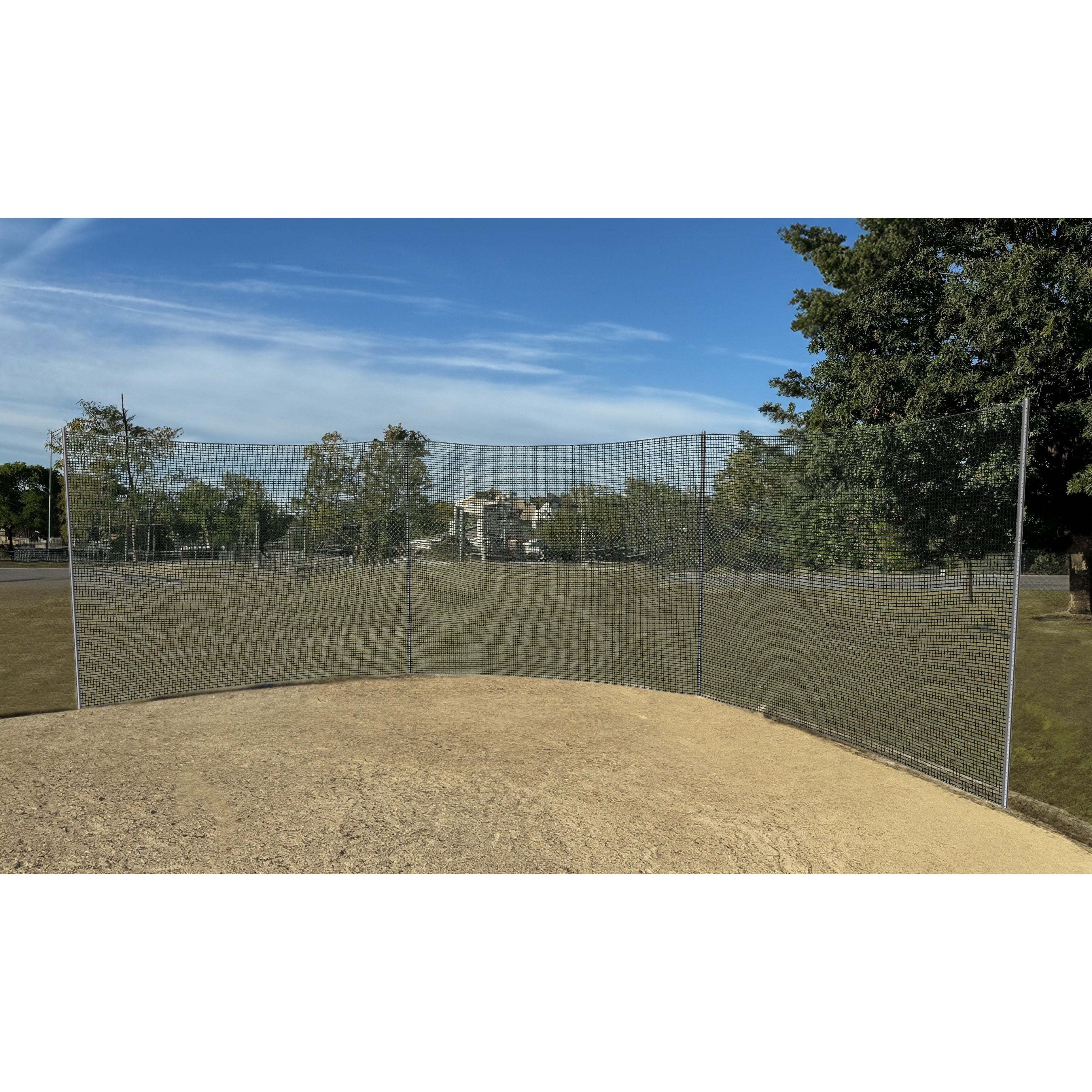 Bison 25" Straight PE Mesh Backstop BBSBSTOP25MS