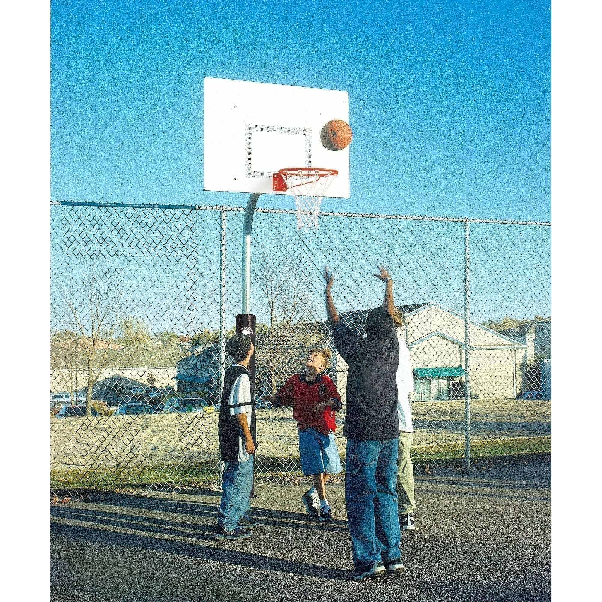 Bison 3-1/2" Tough Duty Rectangle Steel Playground Basketball Hoop PR31