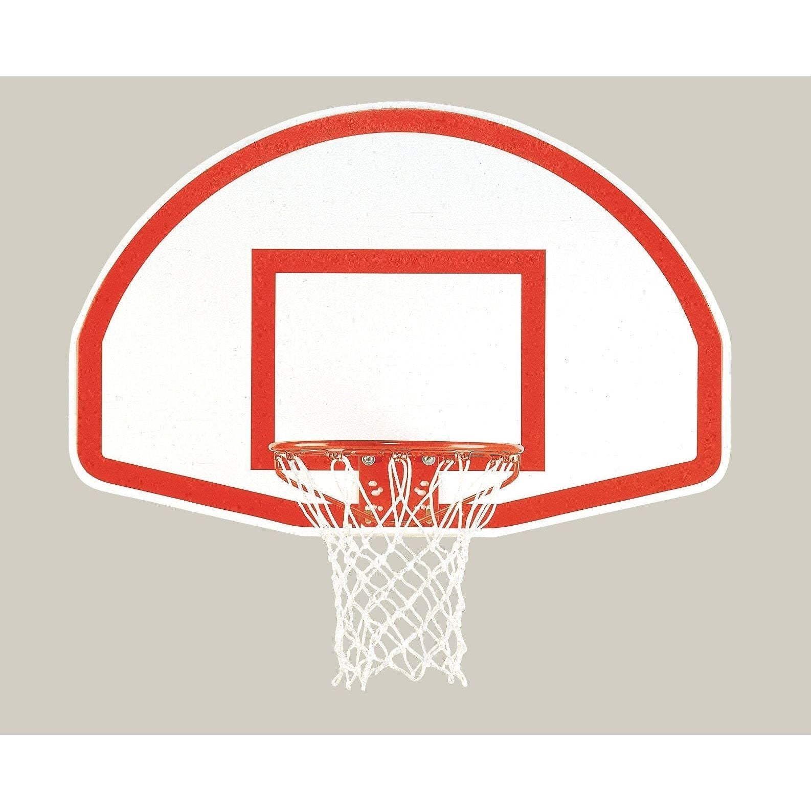 Bison 35-½ x 54" Aluminum Fan Shaped Backboard BA475SS