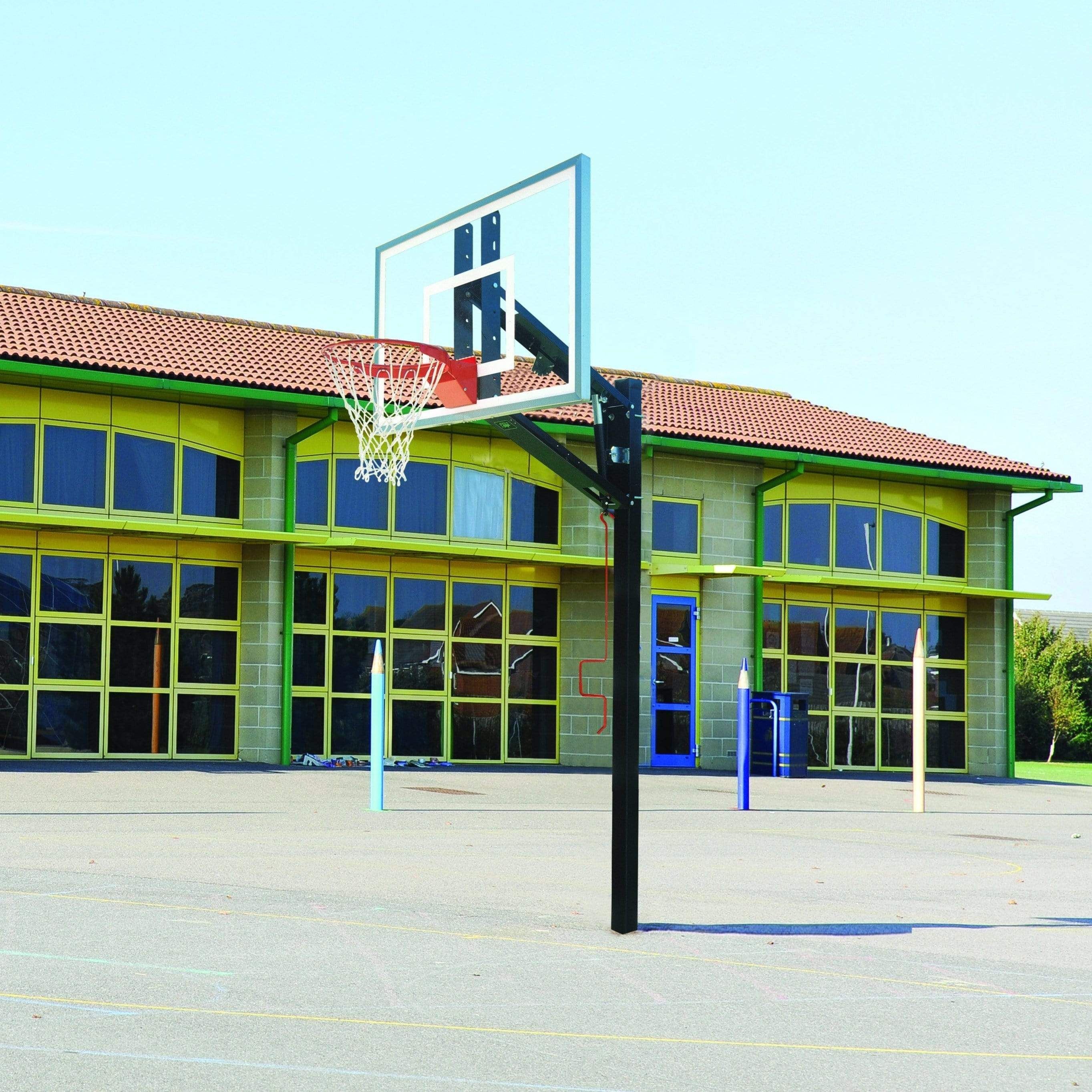 Bison 36" x 54" ZipCrank Adjustable Outdoor Basketball Hoop PR94UZC