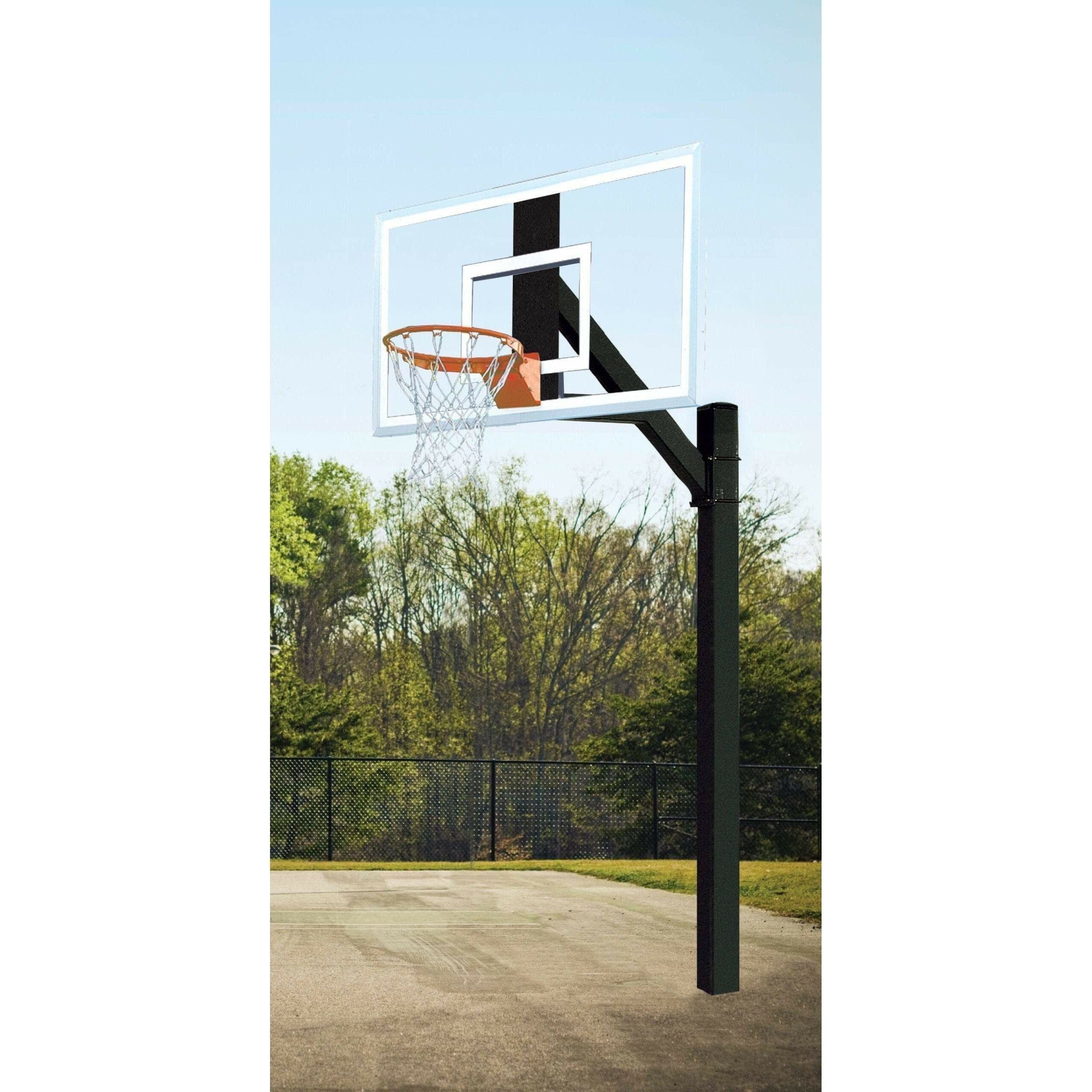Bison 36" x 60" Ultimate Jr. Polycarbonate Fixed Height Basketball Hoop PR18