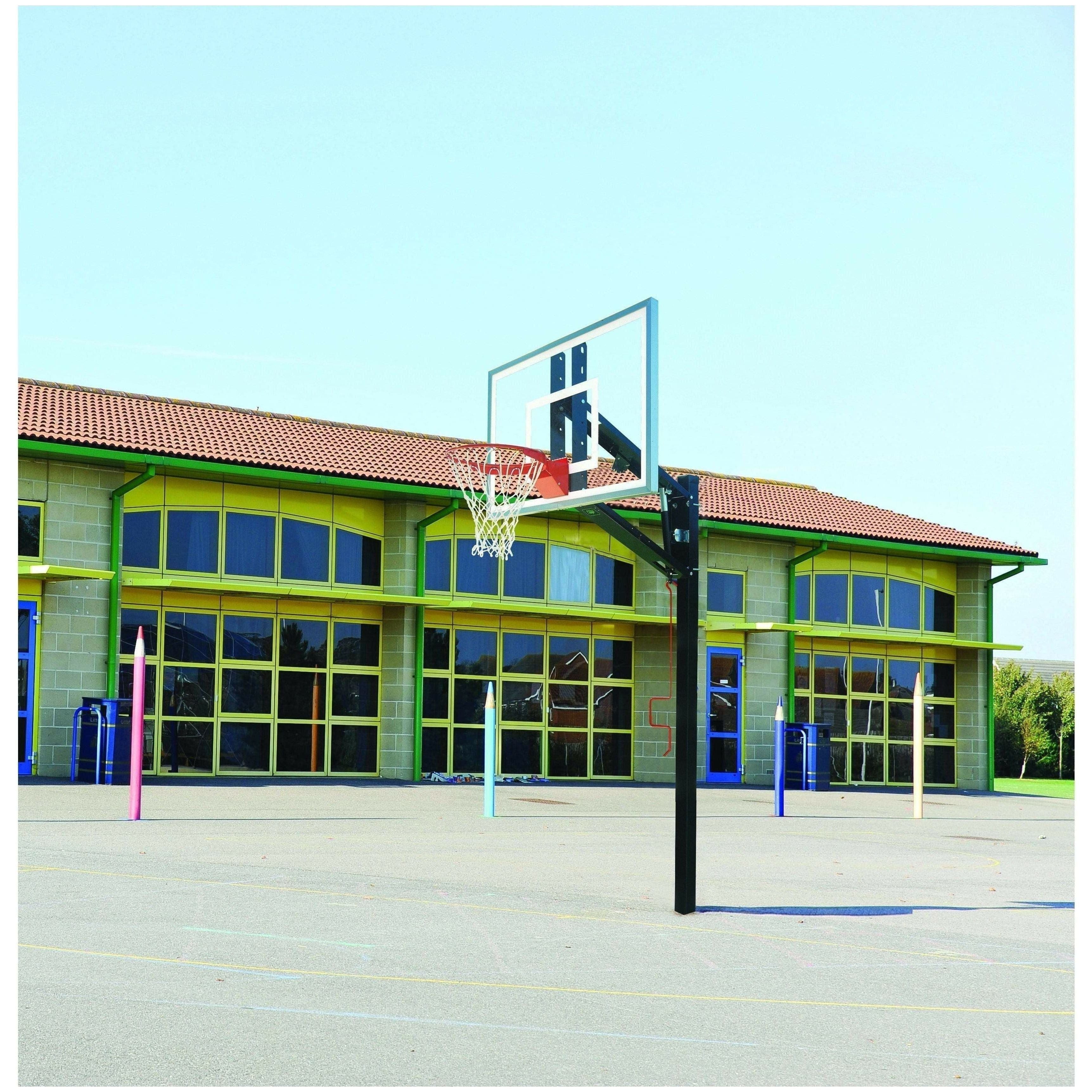 Bison 36" x 60" ZipCrank Adjustable Outdoor Basketball Hoop PR95UZC