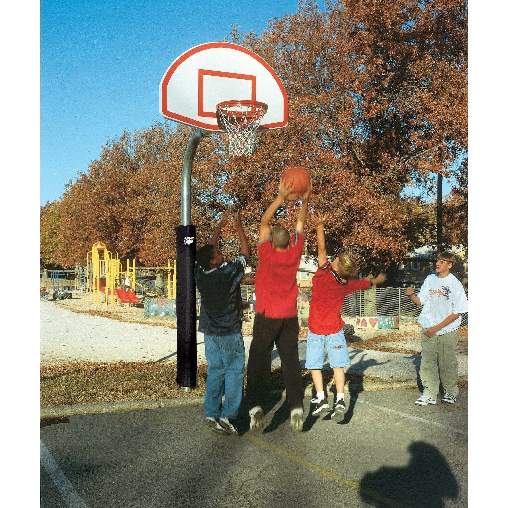 Bison 4-1/2" Heavy Duty 35-1/2 x 54" Aluminum Fan Basketball Hoop PR52