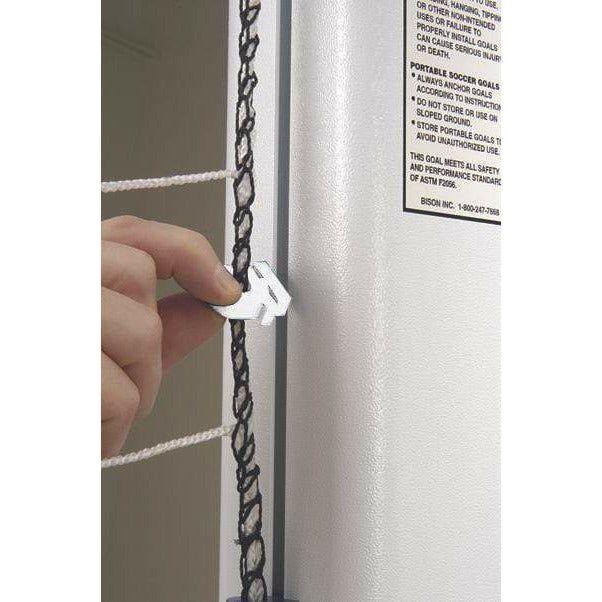 Bison 4" Square No-Tip Portable Aluminum Soccer Goals (Pair)