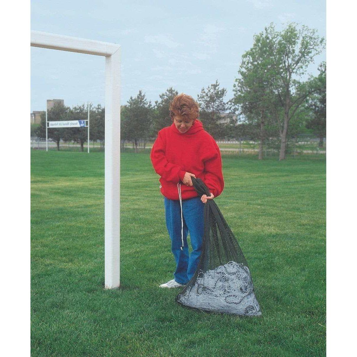 Bison 4" Square No-Tip Portable Aluminum Soccer Goals (Pair)