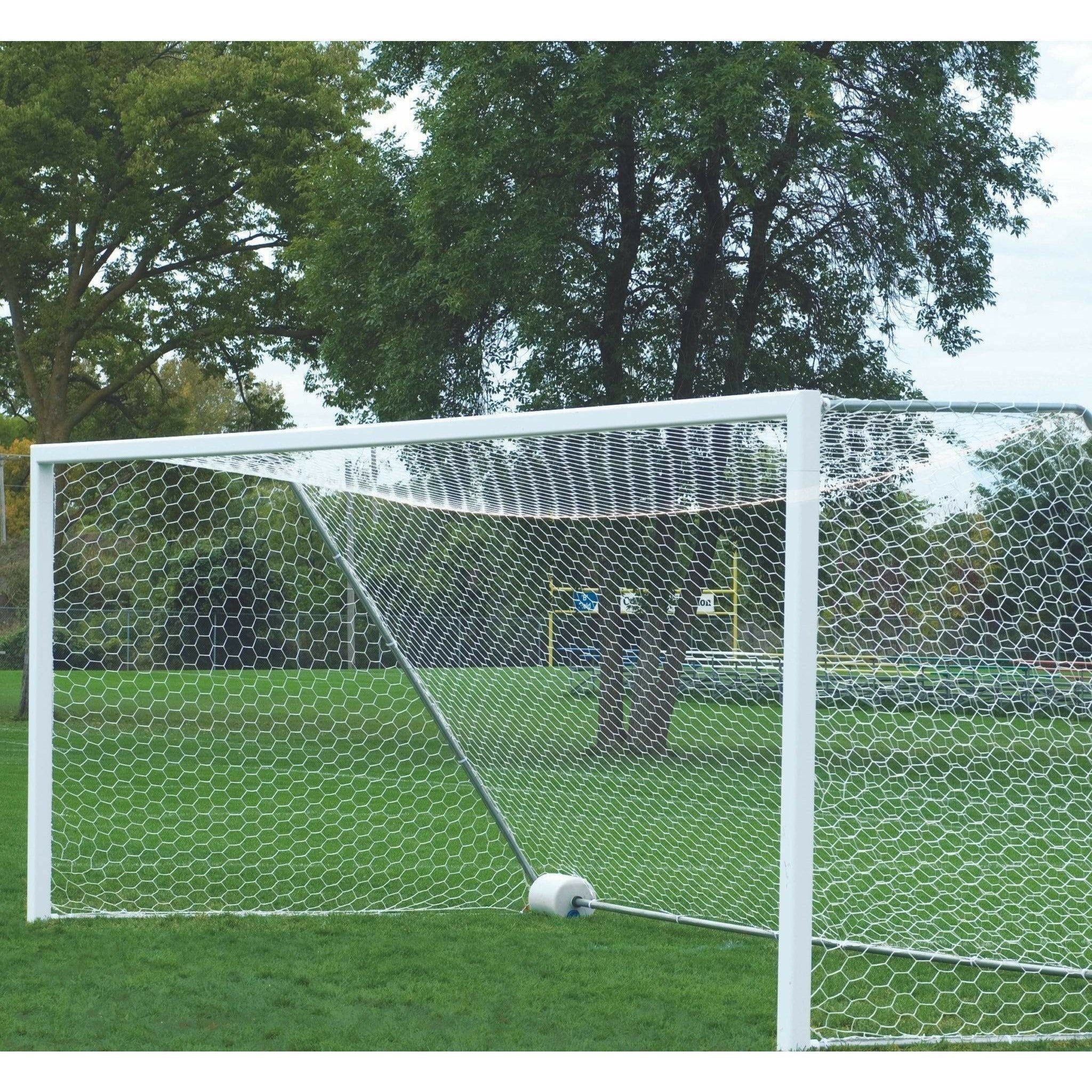 Bison 4" Square No-Tip Portable Aluminum Soccer Goals (Pair)