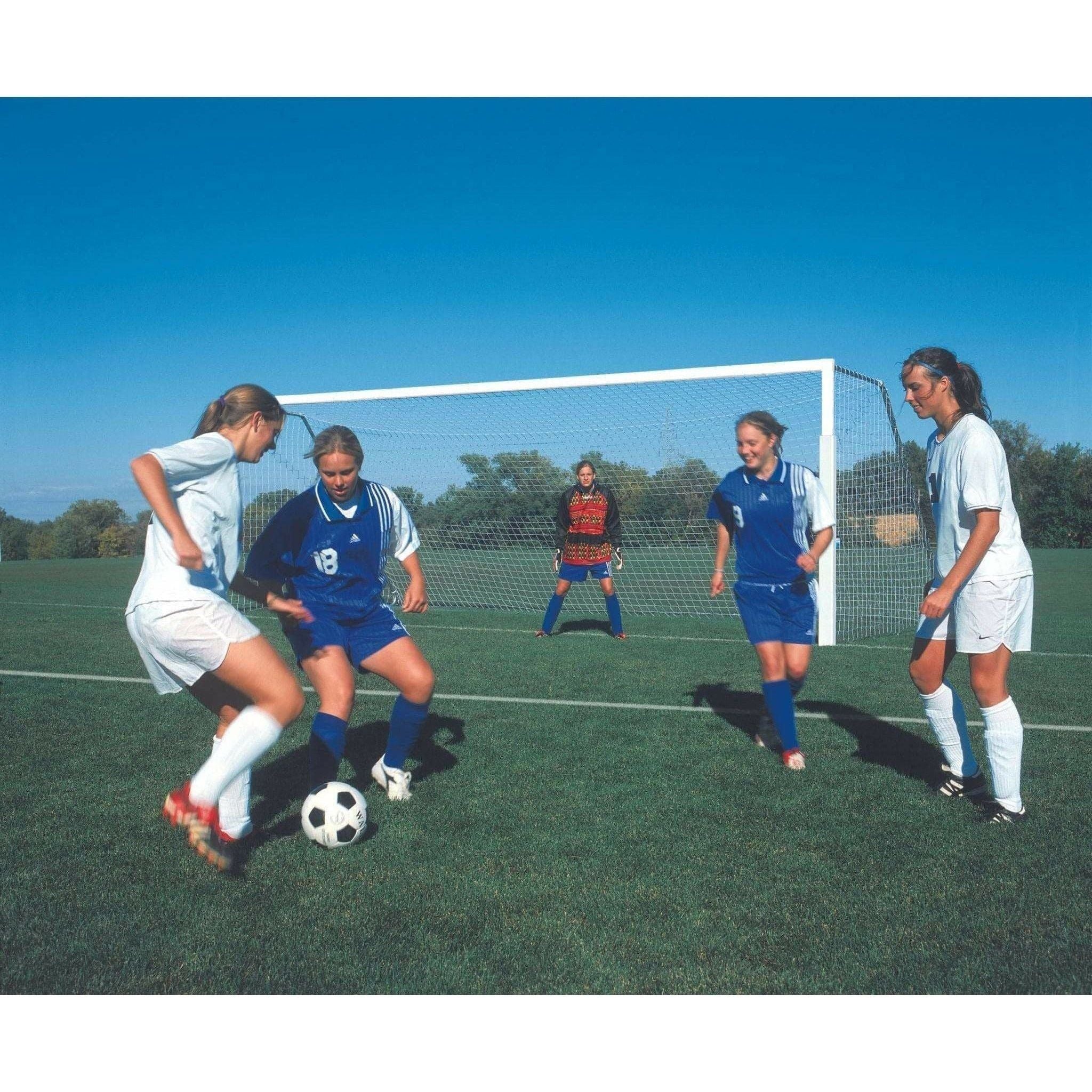 Bison 4" Square ShootOut Value Portable Aluminum Soccer Goals (Pair)