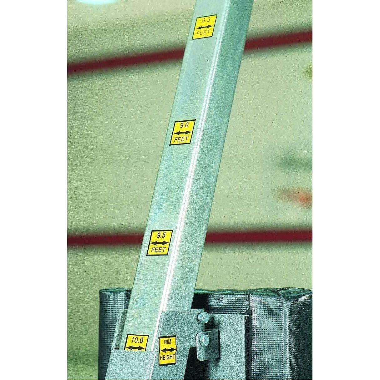 Bison Club Court Acrylic Adjustable Portable Basketball Hoop BA833