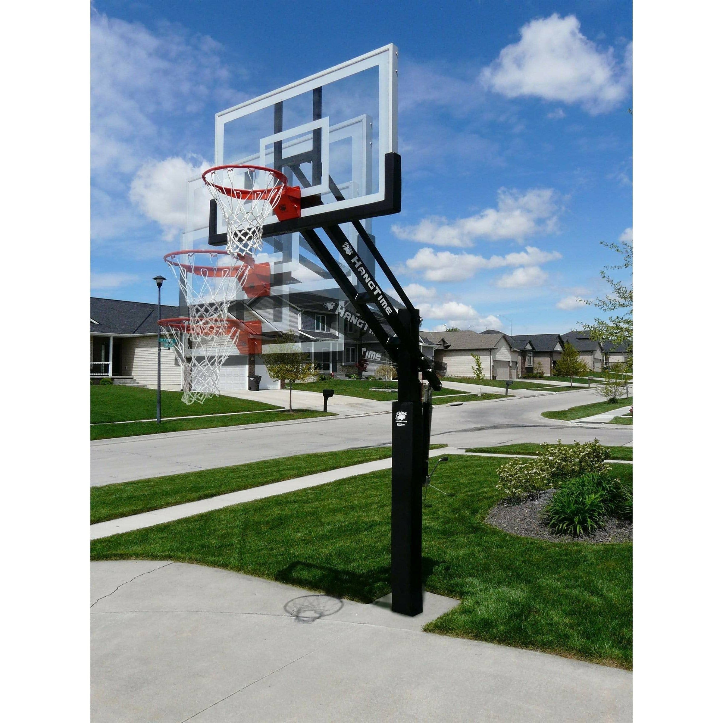 Bison HangTime 6" Adjustable In-Ground Basketball Hoop