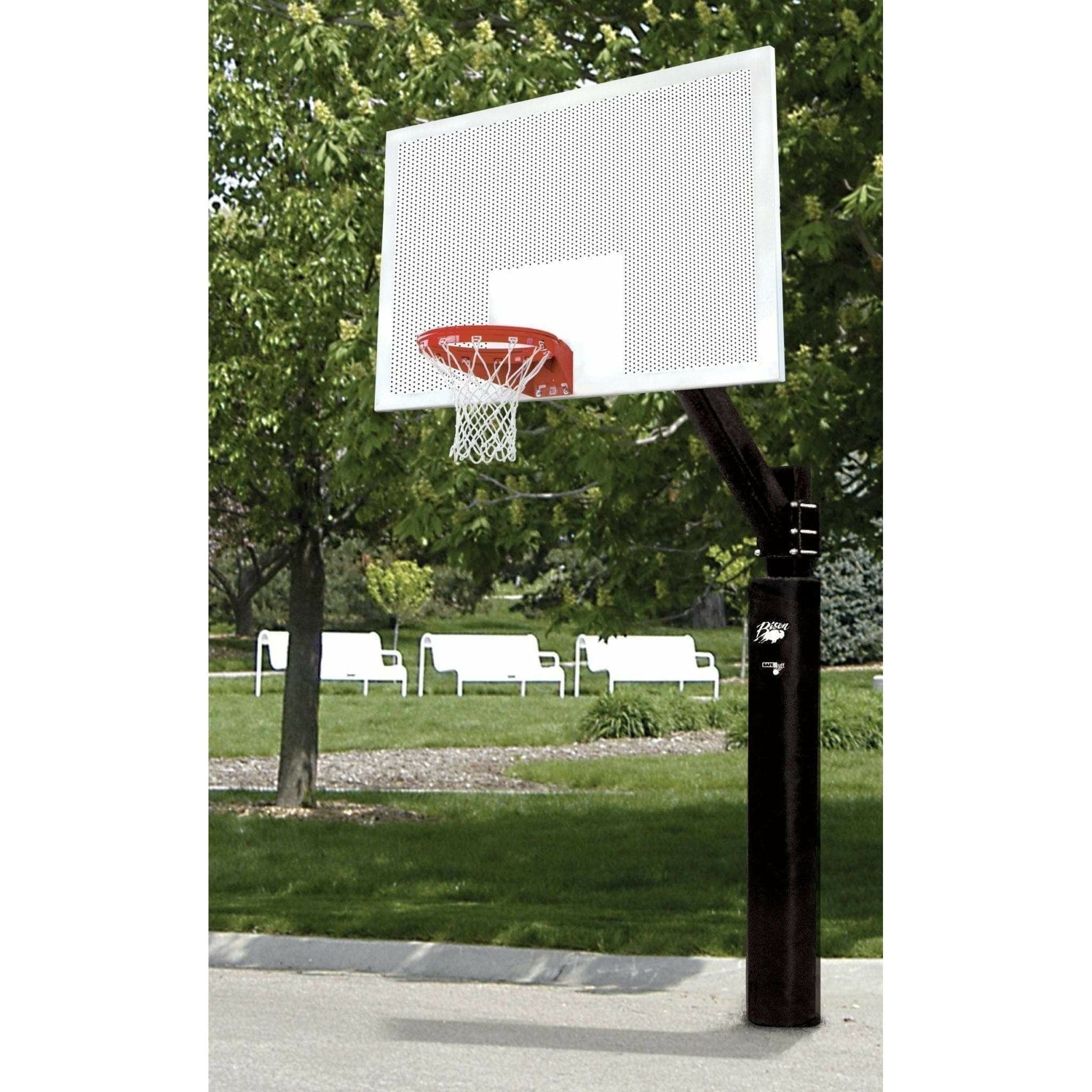 Bison Ultimate 42" x 72" Perforated Steel Fixed Height Basketball Hoop BA874-BK