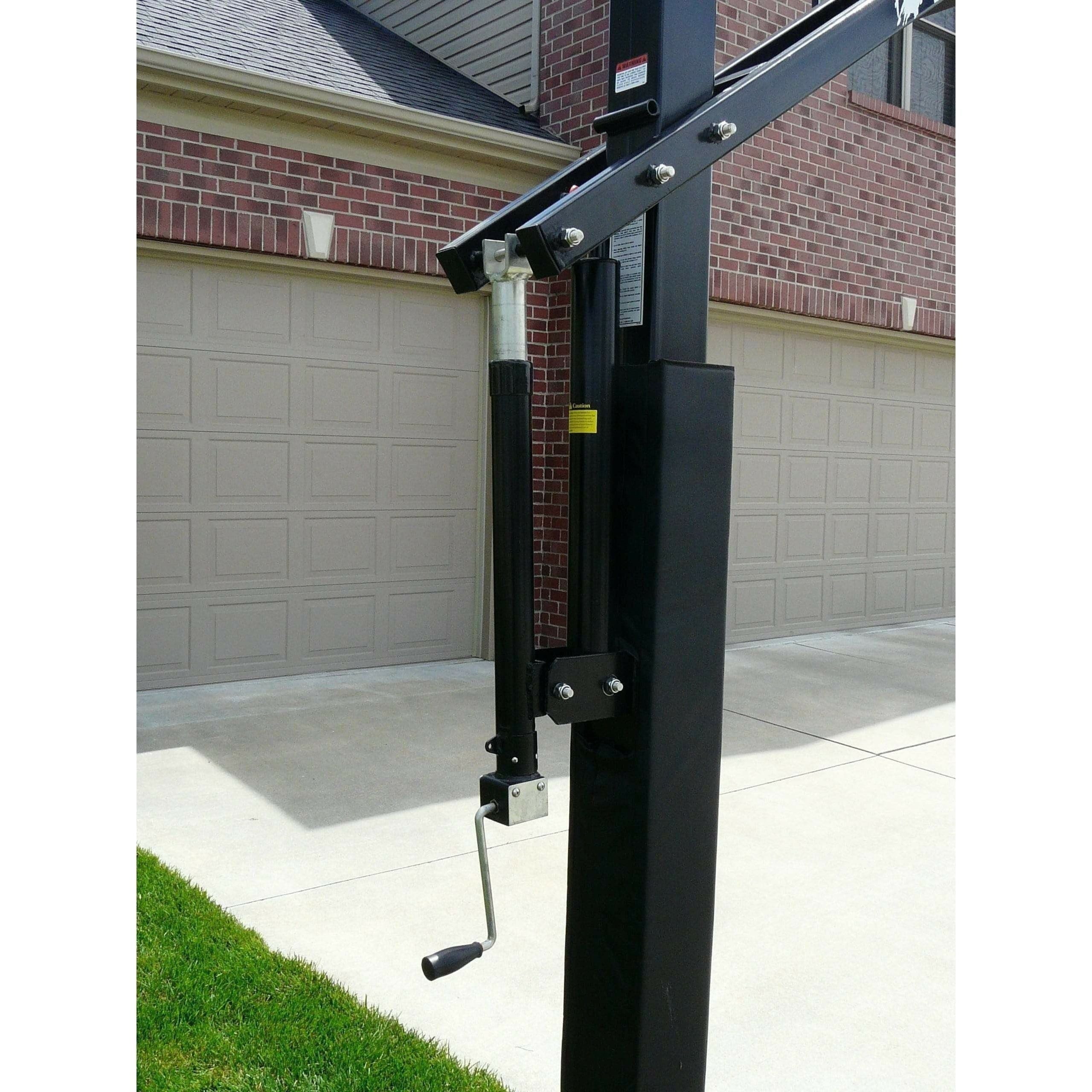 Bison Ultimate HangTime Clear 6" Adjustable In-Ground Basketball Hoop