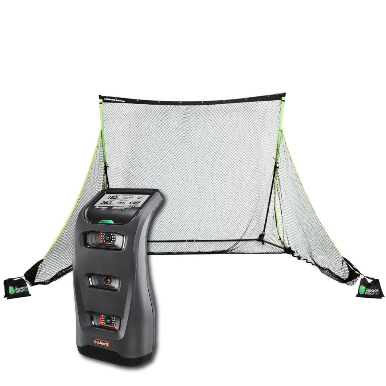 Shop Indoor Golf Bushnell Launch Pro Golf Net Practice Bundle