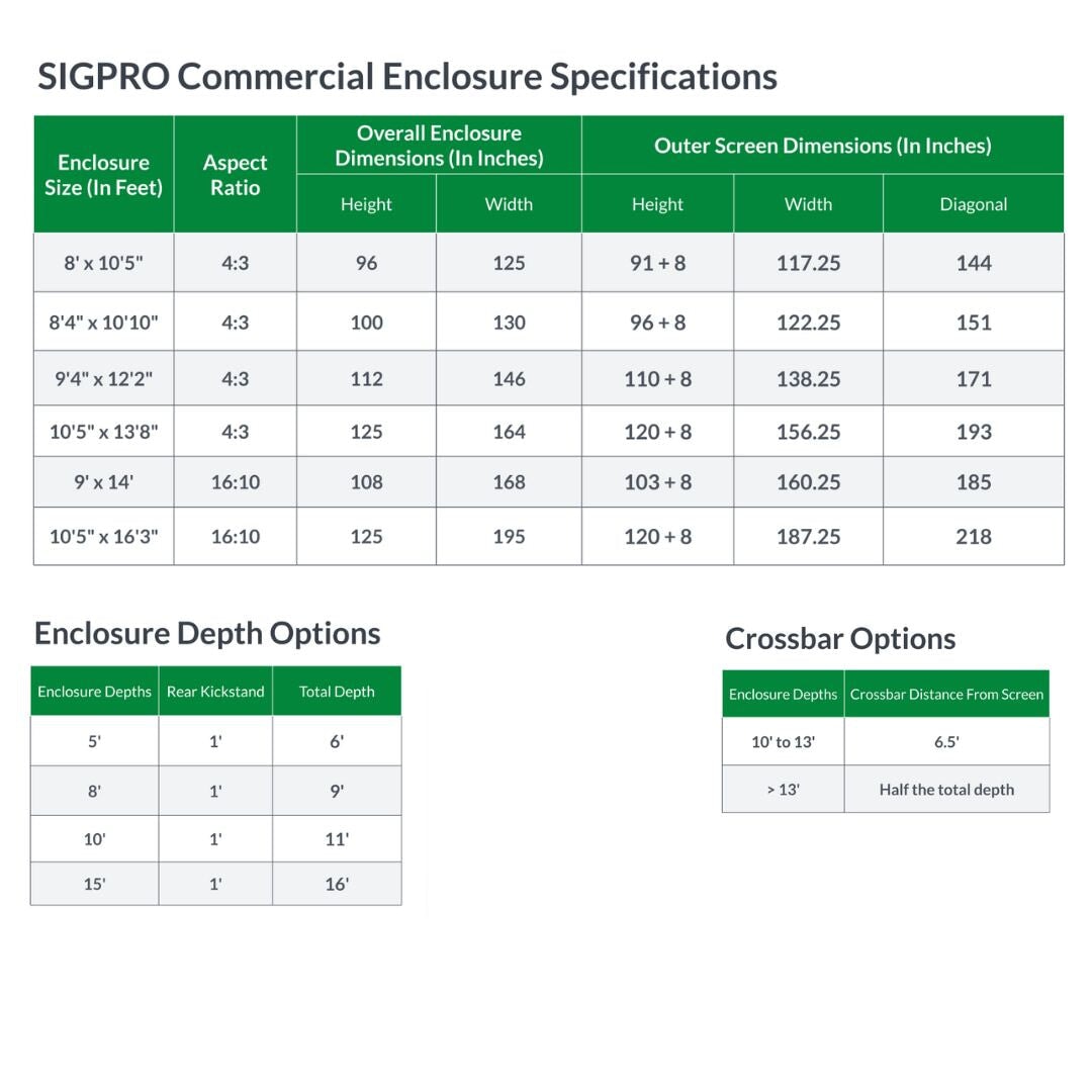 Shop Indoor Golf SIGPRO Commercial Enclosure
