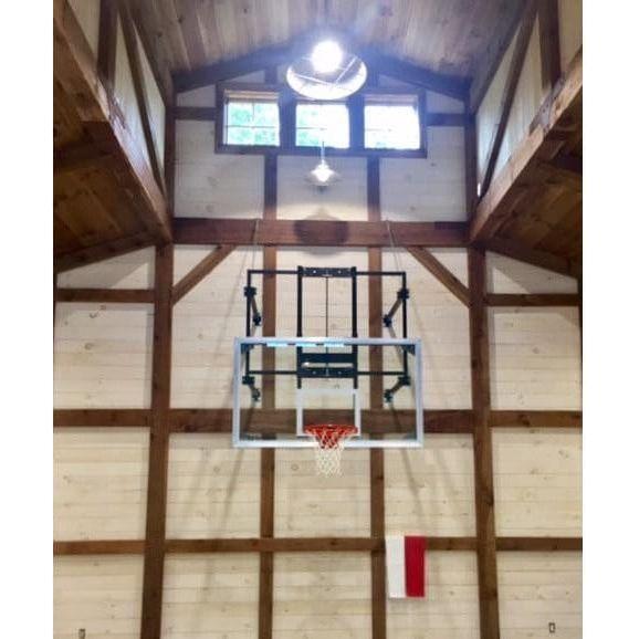 Gared 42 X 72 Fold Up Basketball Wall Mounted Package w/ Electric Height Adjuster
