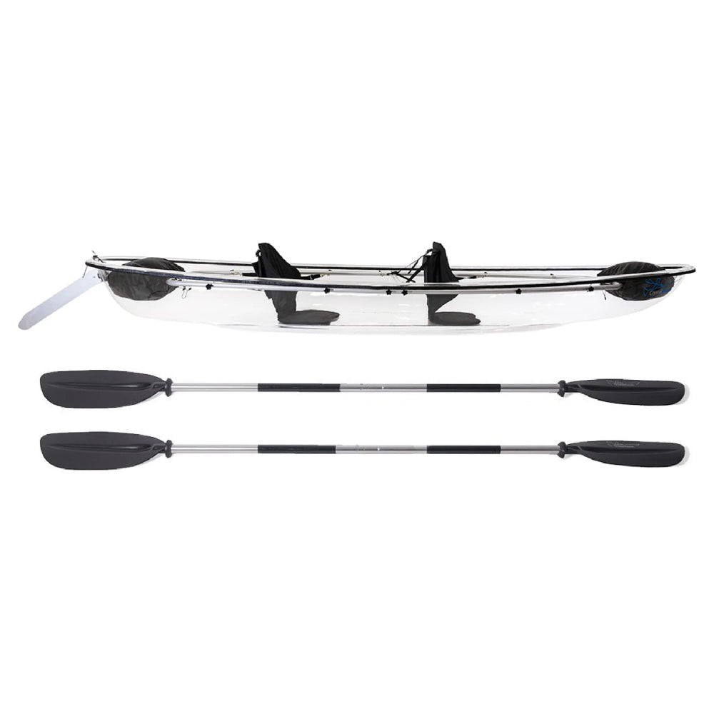 CRYSTAL KAYAK Premium 2-Person Outdoor Clear Bottom Explorer Kayak With Paddles, 11FT (SAK59460) - SAKSBY.com - Kayak - SAKSBY.com