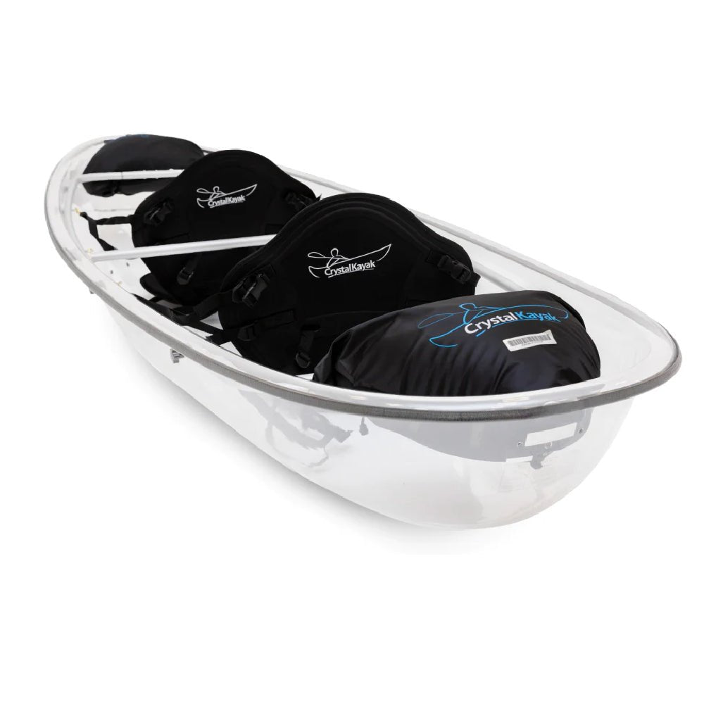Crystal Kayak Premium 2-Person Outdoor Clear Bottom Explorer Kayak With Paddles, 11FT (SAK59460)