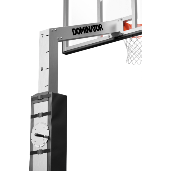 Dominator 72" Glass Backboard Adjustable Hoop 724-aa