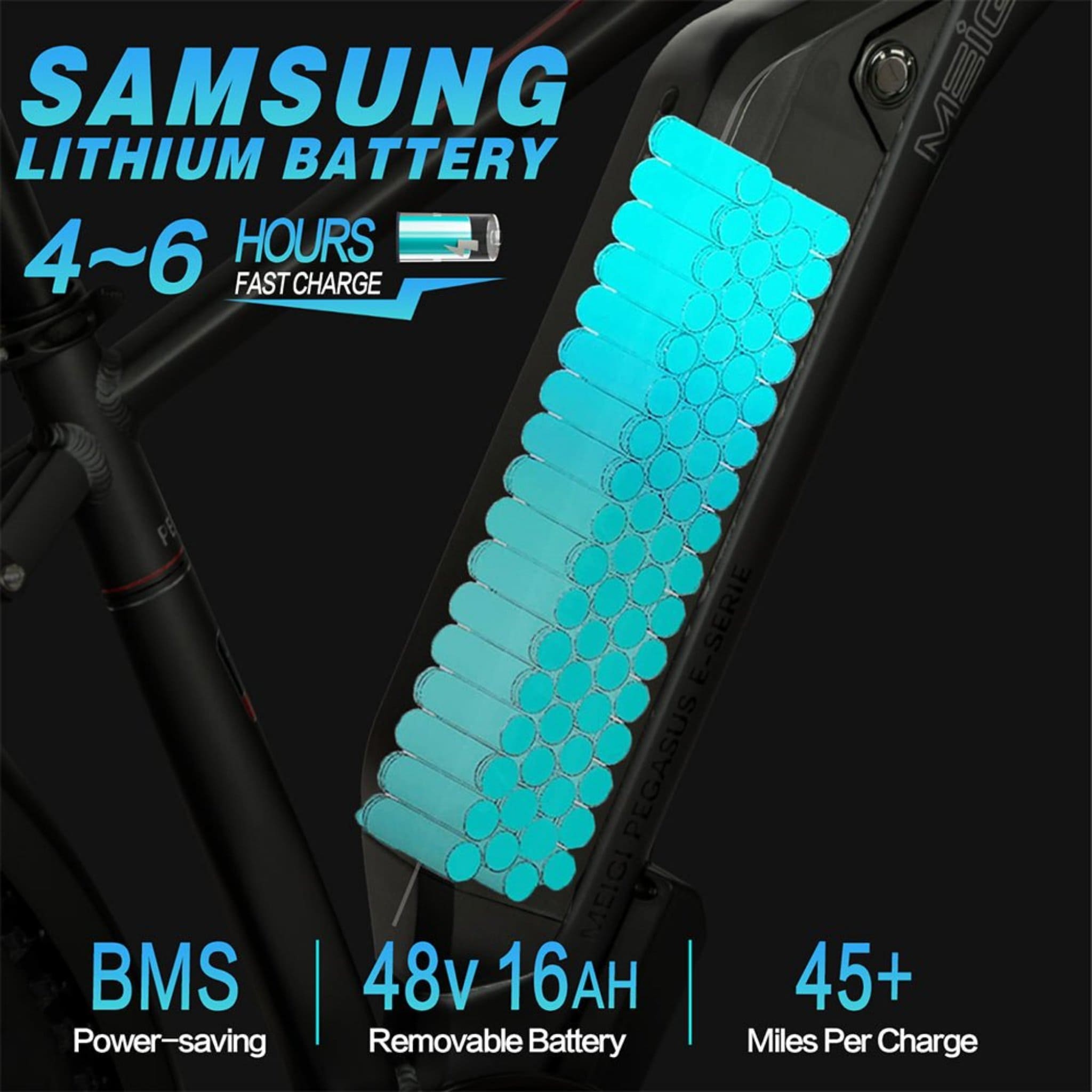 Dwmeigi MG8714 Artemis 26" 48V/16Ah 750W Fat Tire Electric Bike, 280LBS (SAK96154)