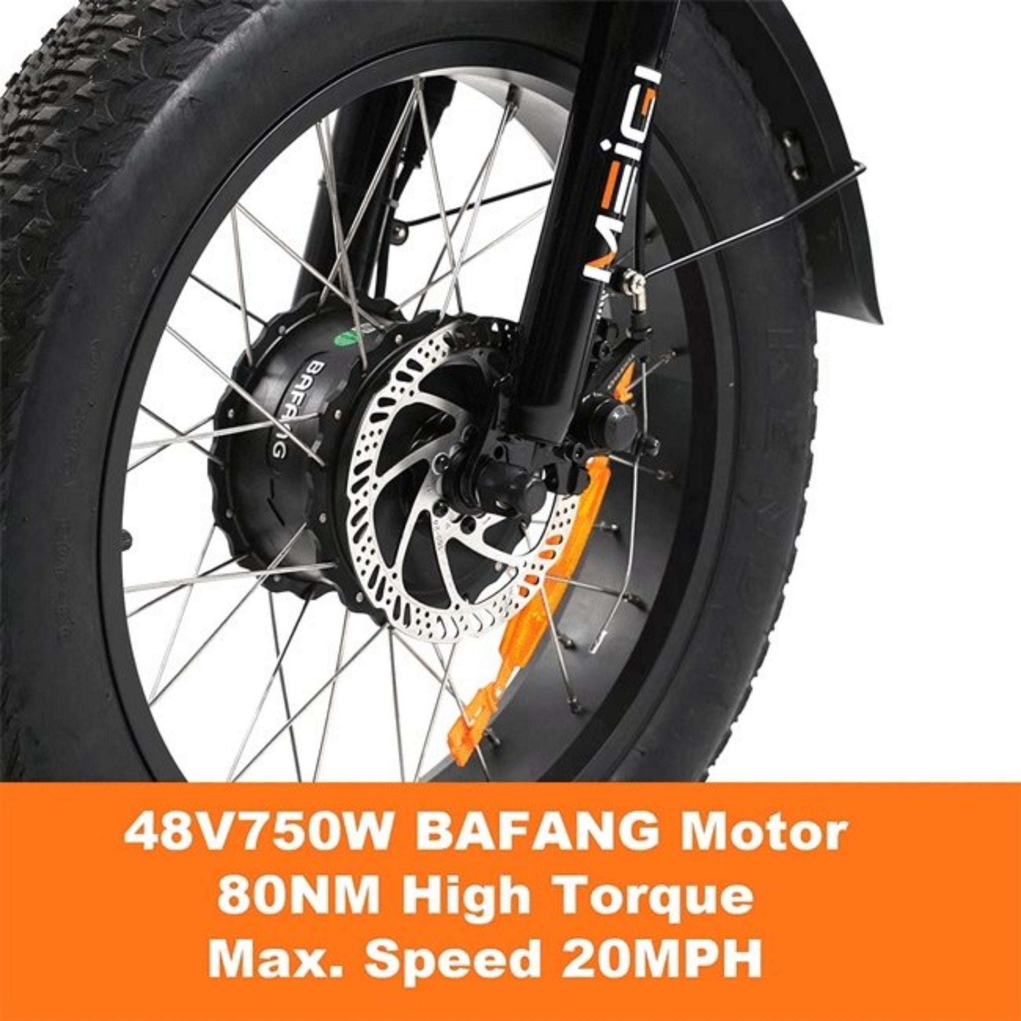 Dwmeigi MG1703 48V/18.2Ah 750W Fat Tire Electric Trike, 330LBS (SAK93144)
