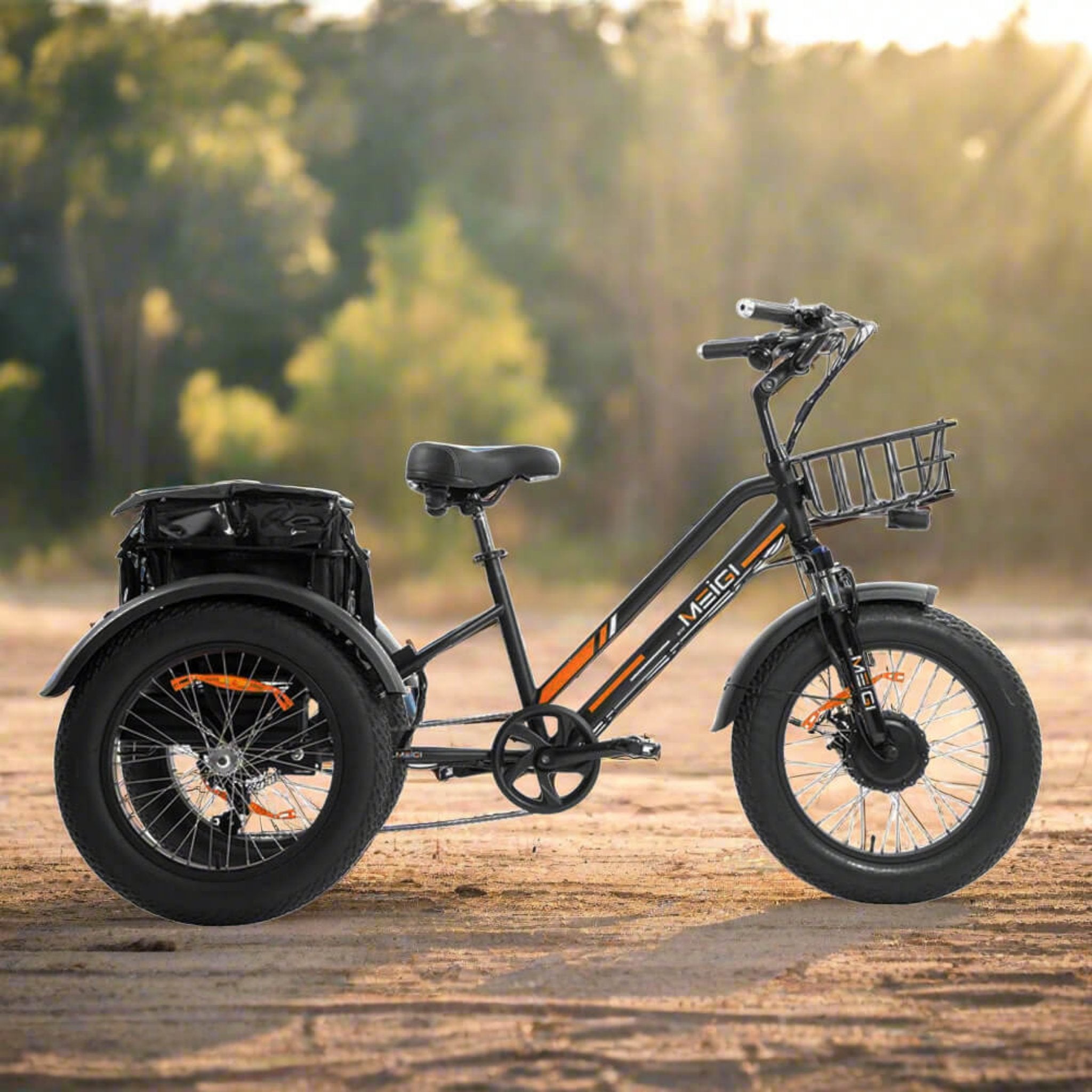 Dwmeigi MG1703 48V/18.2Ah 750W Fat Tire Electric Trike, 330LBS (SAK93144)